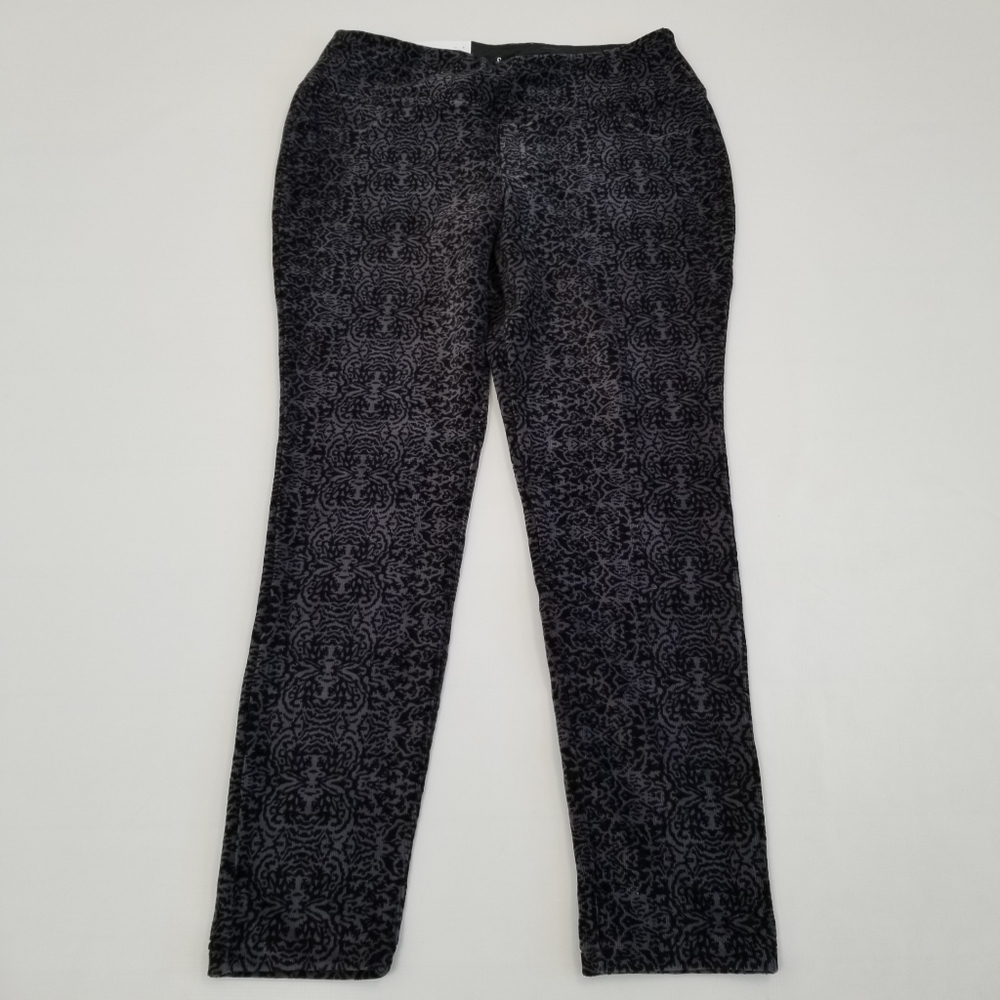 Suave Knit Corduroy Leggings Damask Size Large NWT
